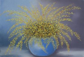 Gelbe Blumen in blauer Vase.jpg